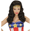 foto 3 pruik, super hero meisje met hoofdband pailletten