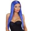 foto 1 pruik glamour blauw
