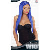 foto 2 pruik glamour blauw