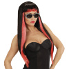 foto 3 pruik glamour gothic zwart met rood