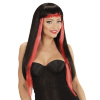 foto 4 pruik glamour gothic zwart met rood