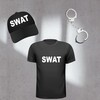 foto 6 Swat set handboeien swat pet en swat t-shirt leuk voor carnaval 2026