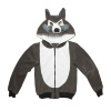 foto 3 wolf wolven vest hoodie volwassen kostuum