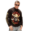 biker motor t-shirt lange mouw