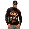 foto 4 biker motor t-shirt lange mouw