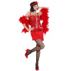 flapper jurk rood