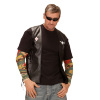 foto 3 lederlook vest outlaw bikers