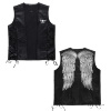 foto 1 lederlook vest west coast riders biker