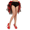 foto 3 omslagrok burlesque zwart met rood