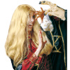 pruik heks morgana blond