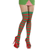 foto 1 thigh high rood met groen gestreept xl