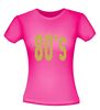 foto 12 80 ties shirt disco t-shirt korte mouw glitter goud