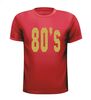 foto 7 80 ties shirt disco t-shirt korte mouw glitter goud