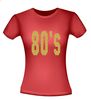 foto 8 80 ties shirt disco t-shirt korte mouw glitter goud