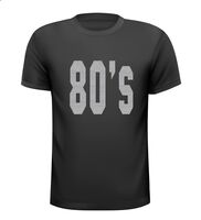 80 ties shirt disco t-shirt korte mouw glitter zilver 80 ties shirt disco t-shirt korte mouw glitter zilver