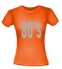 foto 10 80 ties shirt disco t-shirt korte mouw glitter zilver