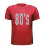 foto 7 80 ties shirt disco t-shirt korte mouw glitter zilver