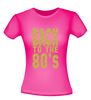 foto 12 back to the 80ties t-shirt korte mouw glitter goud