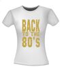 foto 14 back to the 80ties t-shirt korte mouw glitter goud