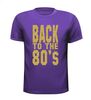 foto 3 back to the 80ties t-shirt korte mouw glitter goud