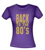 foto 4 back to the 80ties t-shirt korte mouw glitter goud