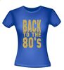 foto 6 back to the 80ties t-shirt korte mouw glitter goud
