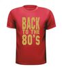foto 7 back to the 80ties t-shirt korte mouw glitter goud