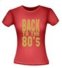 foto 8 back to the 80ties t-shirt korte mouw glitter goud