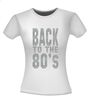 foto 14 back to the 80ties t-shirt korte mouw glitter zilver