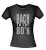foto 2 back to the 80ties t-shirt korte mouw glitter zilver