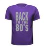foto 3 back to the 80ties t-shirt korte mouw glitter zilver