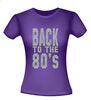 foto 4 back to the 80ties t-shirt korte mouw glitter zilver