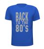 foto 5 back to the 80ties t-shirt korte mouw glitter zilver