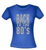 foto 6 back to the 80ties t-shirt korte mouw glitter zilver