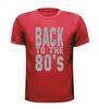 foto 7 back to the 80ties t-shirt korte mouw glitter zilver