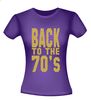 foto 4 back to the 70ties t-shirt korte mouw glitter goud