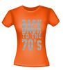 foto 10 back to the 70ties t-shirt korte mouw glitter zilver