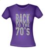 foto 4 back to the 70ties t-shirt korte mouw glitter zilver