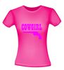 foto 6 cowgirl t-shirt korte mouw neon roze