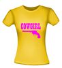 foto 8 cowgirl t-shirt korte mouw neon roze