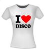 foto 10 i love disco t-shirt korte mouw