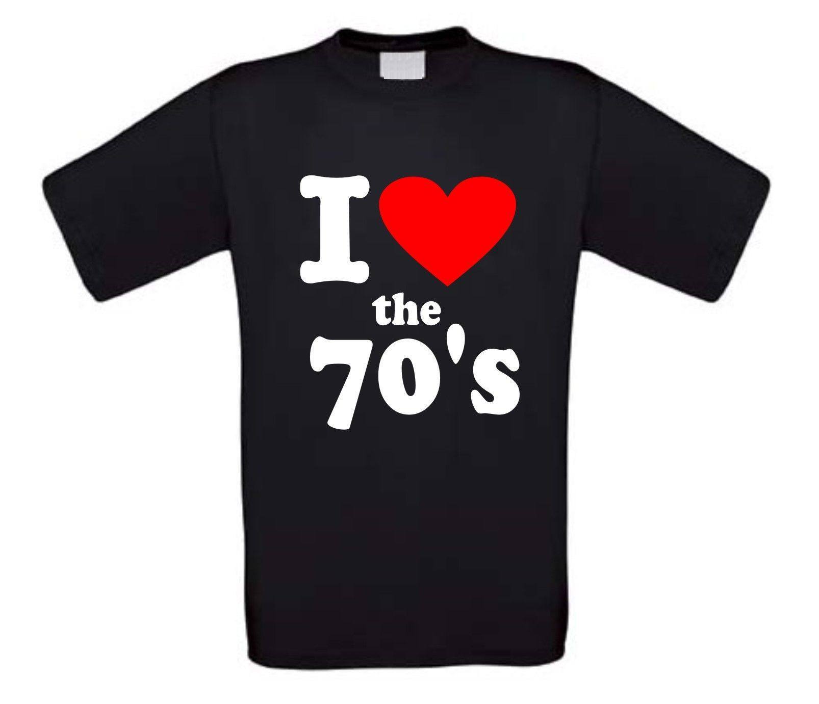 i love the seventies t-shirt korte mouw