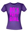 foto 2 t-shirt korte mouw eighties party girl dames neon roze