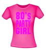 foto 6 t-shirt korte mouw eighties party girl dames neon roze