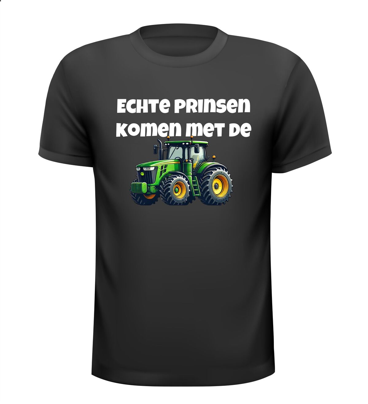 echte prinsen komen met de tractor t-shirt korte mouw