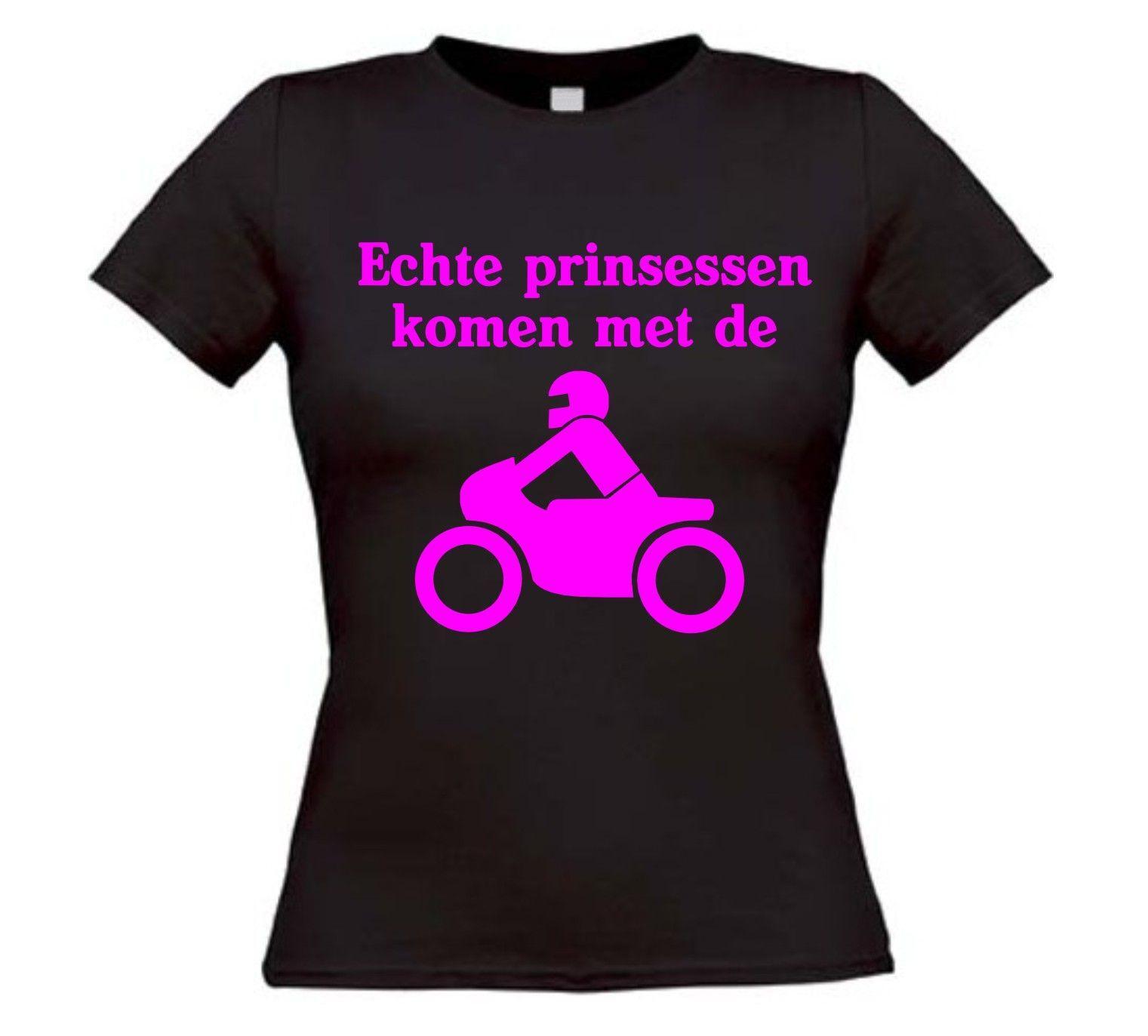 echte prinsessen komen met de motor t-shirt korte mouw