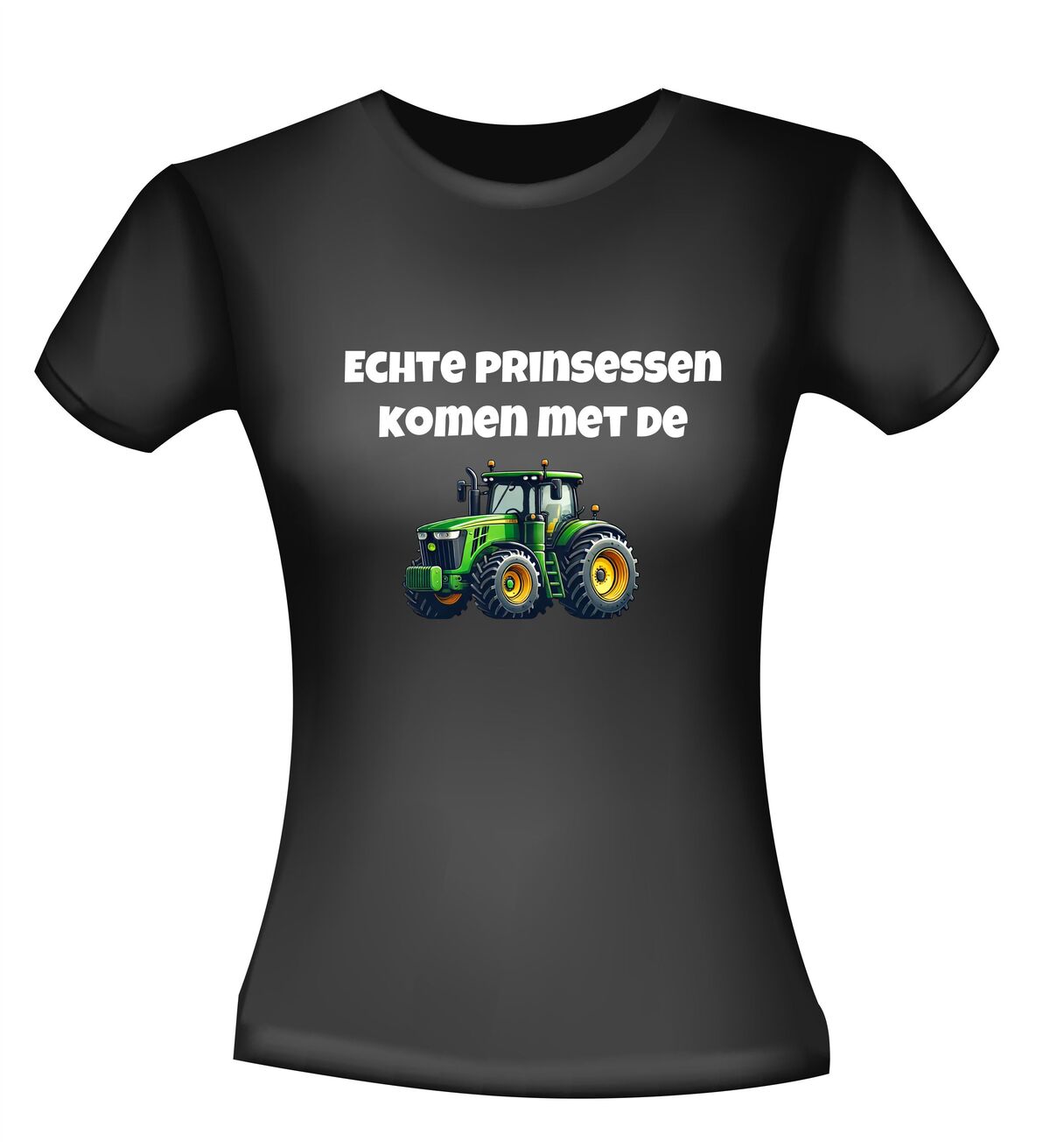 Echte prinsessen komen met de tractor T-shirt
