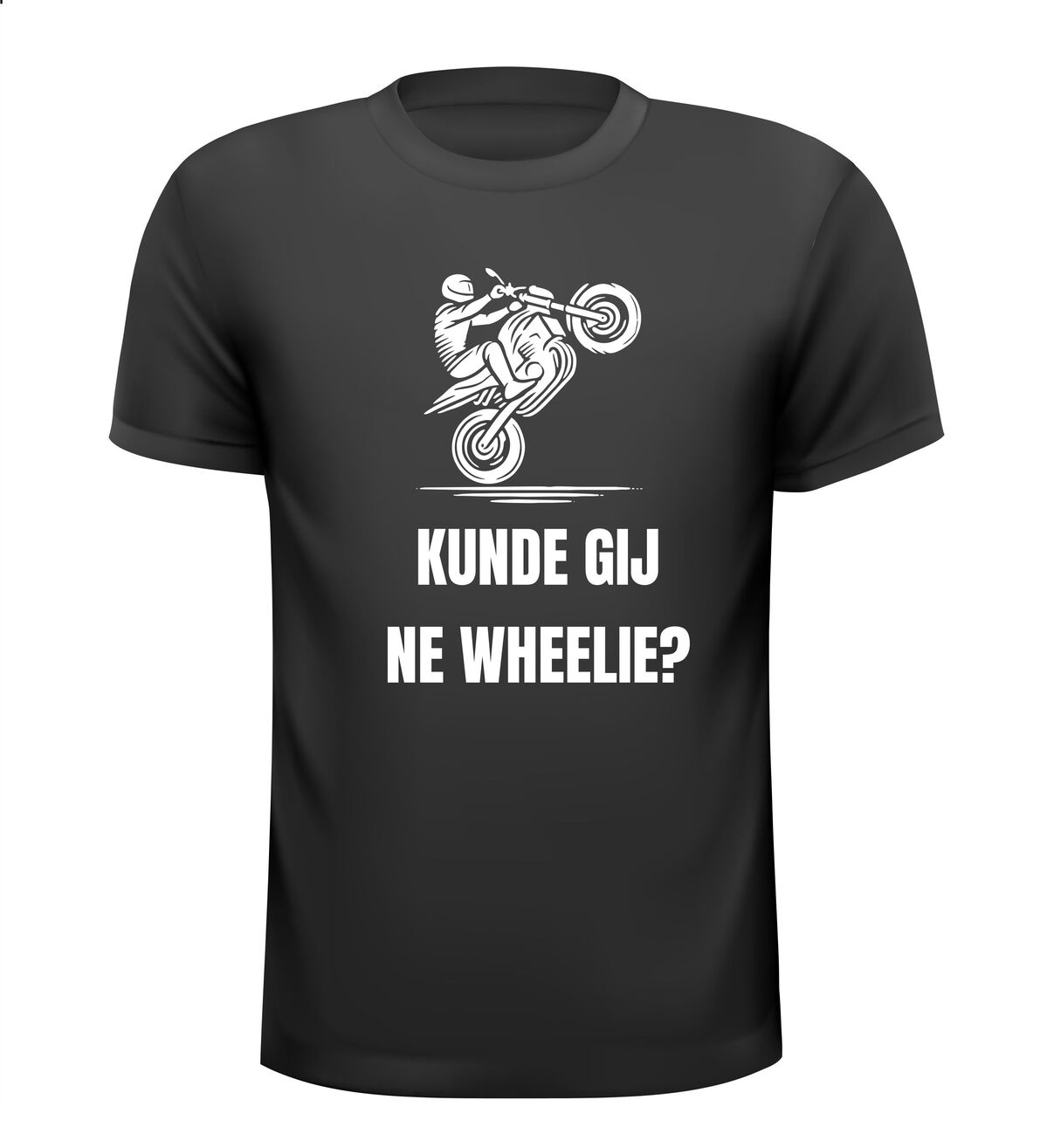 kunde gij ne wheelie motor T-shirt