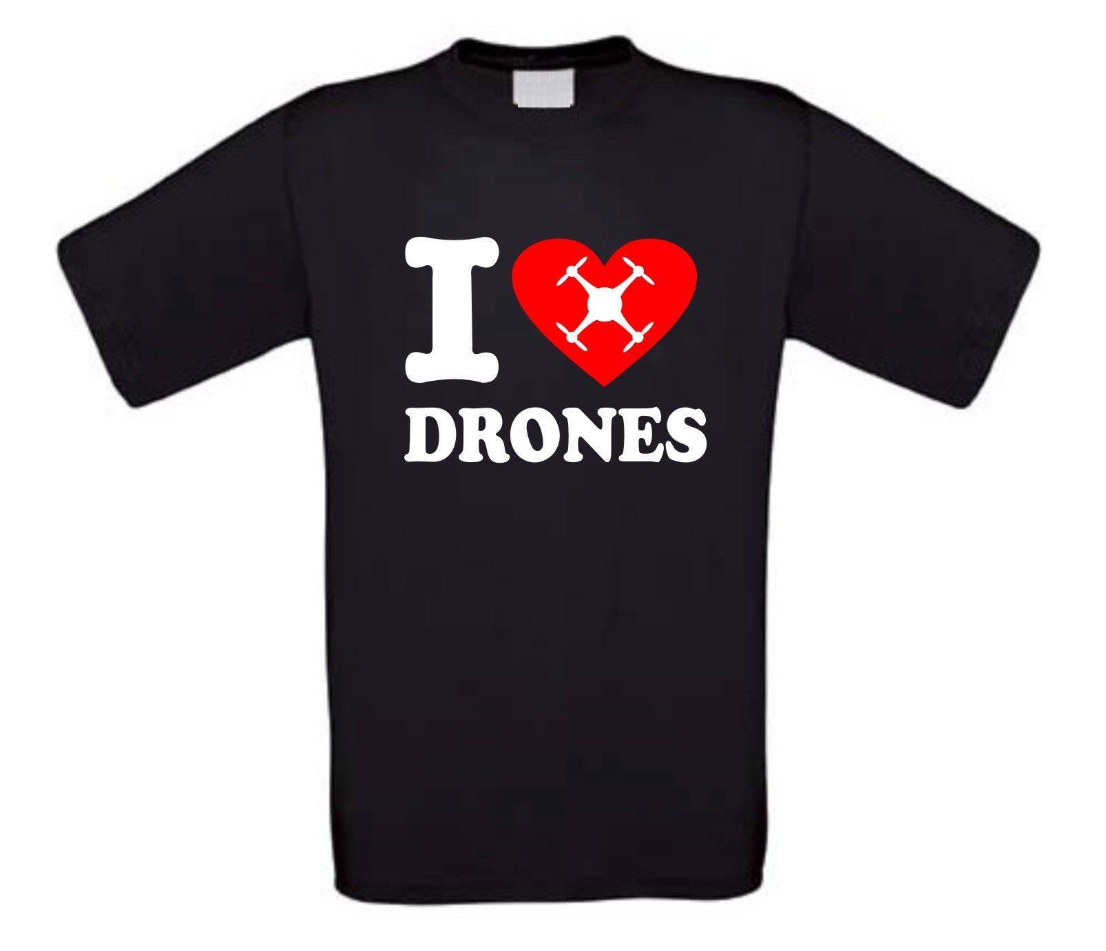 i love drones t-shirt korte mouw