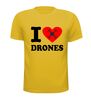 foto 11 i love drones t-shirt korte mouw